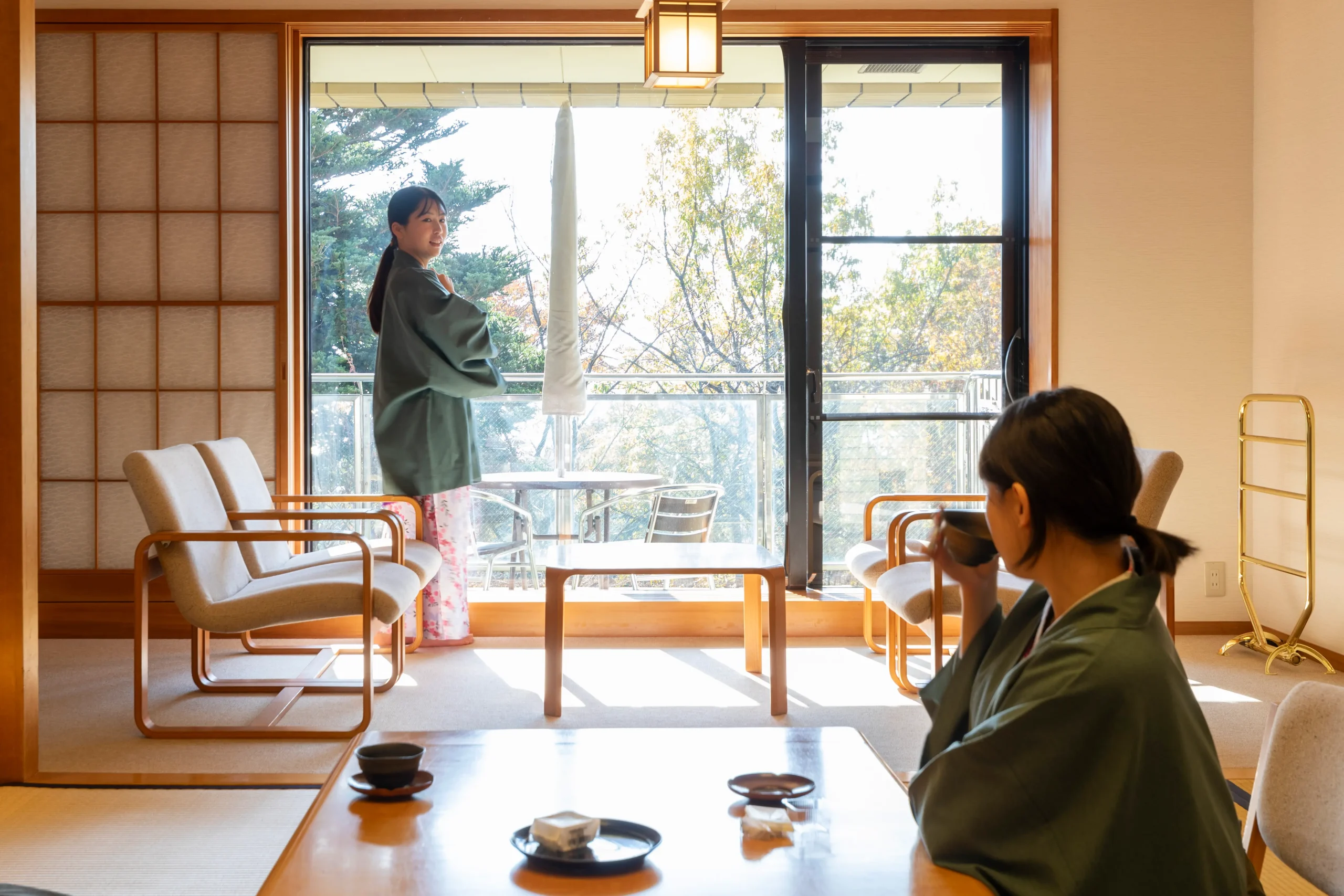 春の伊豆高原の落ち着いた風景